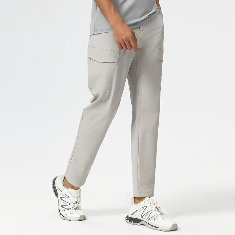 Straight Multi-pocket Cargo Pants Men