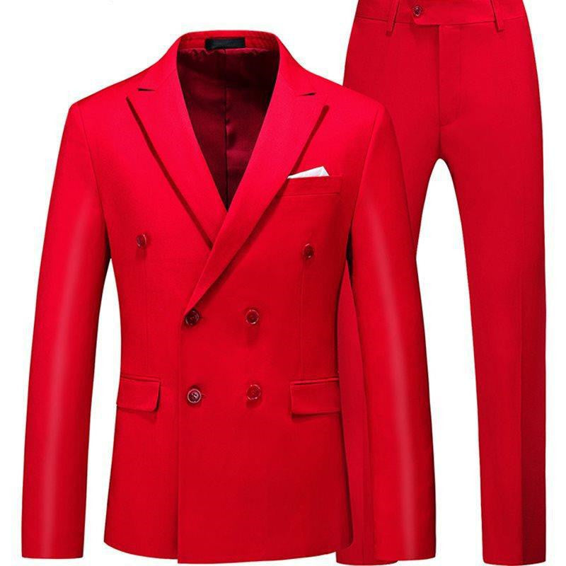 Men 2 Pcs Slim Fit Casual Tuxedo