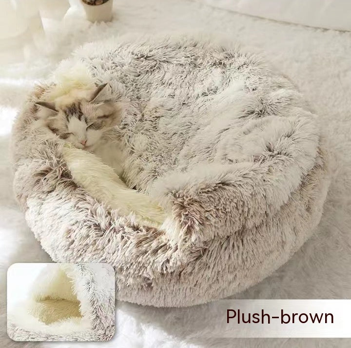 Winter Bed Round Plush Warm