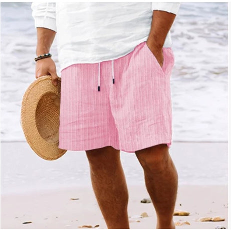 Stripe Print Shorts Summer Men