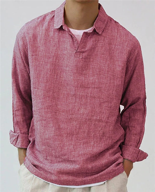 New Fashion Men's Pullover Solid Color