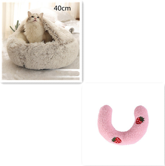 Winter Bed Round Plush Warm